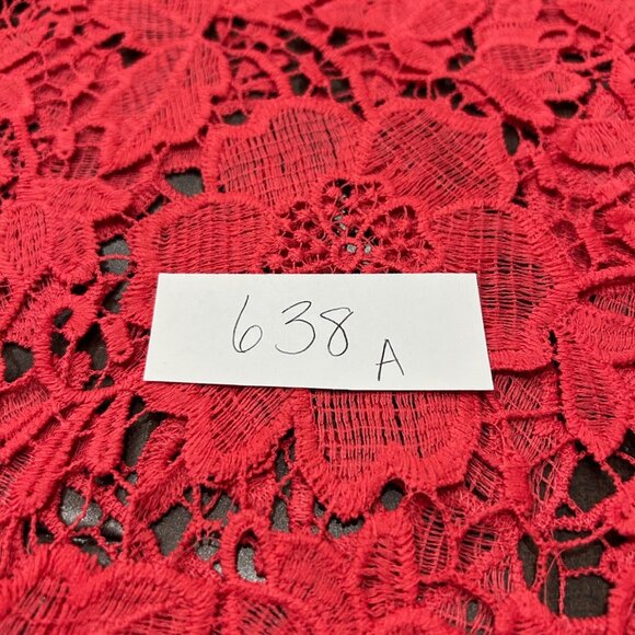 Forgotten Grace Floral Lace Scalloped Hemline 3/4 Sleeve Top Size XL Elegant - Picture 7 of 8